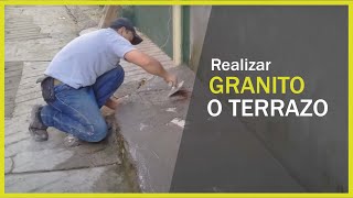 Como realizar GRANITO O TERRAZO [upl. by Aihsekat]