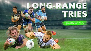 The best longrange tries so far  Rounds 15 2022  NRL [upl. by Ettenowtna]