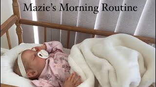 Mazie’s morning routine Reborn roleplay [upl. by Odarbil]