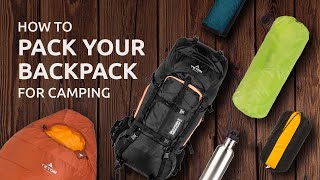 How to Pack Your Backpack for Camping [upl. by Gibeon]