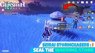 Seal the warding stone Puzzle Genshin Impact Part 1 [upl. by Ahtekal809]