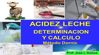 ACIDEZ LECHE CALCULO Dornic [upl. by Schechinger]