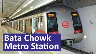 Bata Chowk Metro StationViolet Line  Parking Platform ATM Facilities [upl. by Tengdin965]