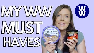 MY WW MUST HAVES  Top 30 Foods That Have Helped Me Lose Over 70 Pounds SUSTAINABLY  WW BLUE [upl. by Neala]