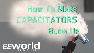 Teardown How to make capacitors blow up [upl. by Llewkcor133]