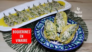 ✅BOQUERONES EN VINAGRE DUROS Y BLANCOS  Receta de boquerones fácil [upl. by Iand]