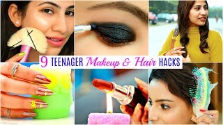 9 TEENAGERS Life Saving HACKS  Makeup Hair amp Beauty  Fun Anaysa [upl. by Lemieux]