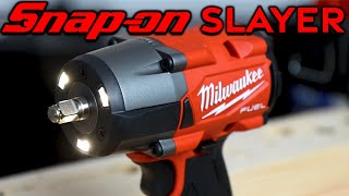 Milwaukee M18 FUEL 38 MID TORQUE Impact Wrench SNAPON SLAYER [upl. by Atoel]