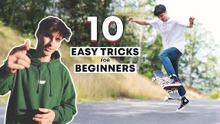 10 Beginner Longboard Tricks YOU Should Try [upl. by Asihtal]