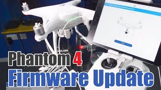 DJI Phantom 4 How to Firmware Update  Upgrade [upl. by Bridwell]