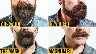 8 Facial Hair Styles on One Face From Full Beard to Clean Shaven  GQ [upl. by Okemak]