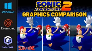 Sonic Adventure 2  Battle  Graphics Comparison   Dreamcast  Gamecube  PC [upl. by Goodhen22]