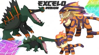 Complete Fakedex  Excelo Pokemon Region Gen 9 Future Pokemon Evolutions [upl. by Elysha]