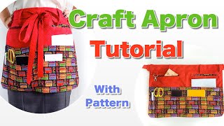 DIY Craft Apron Teachers Apron Tutorial [upl. by Yulma]