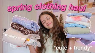 HUGE springsummer try on haul 2021 [upl. by Naitsihc453]