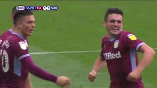 John McGinns WONDERGOAL for Aston Villa vs Sheff Wednesday [upl. by Yadnus]