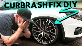 CURB RASH REPAIR On Alloy Wheel Rim HOW TO Repair Diamond Cut Finish [upl. by Ferdinana364]