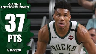 Giannis Antetokounmpo goes on a tear scores 37 points in 21 minutes  201920 NBA Highlights [upl. by Shanna]