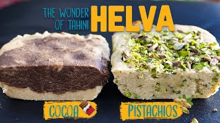 How to make HELVA at HOME 😍  2 Halva Recipes 1Pistachios 2Cocoa  Refika’s Special Oven Helva 🤤 [upl. by Zita26]