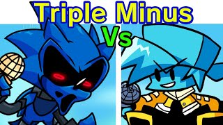 Friday Night Funkin VS Minus SONICEXE 20 Triple TroubleYou Cant RunCyclesToo Slow FNF MOD [upl. by Edvard]