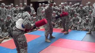 Army Basic Training pugilstick training [upl. by Ahselat]