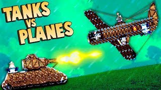 AIR STRIKE INCOMING Planes vs Tanks in Forts Forts Multiplayer Gameplay [upl. by Inram]