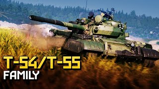 T54T55 family  War Thunder [upl. by Eirrab501]