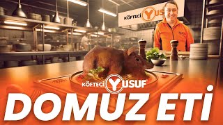 KÖFTECİ YUSUFTA DOMUZ ETİ 🤮 [upl. by Enyrb664]