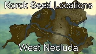 Breath of the Wild Korok Seed Guide  West Necluda [upl. by Arny]