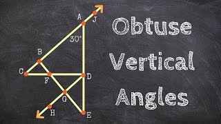 Determining obtuse vertical angles [upl. by Anitsua]