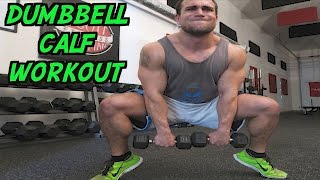 Intense 5 Minute Dumbbell Calf Workout [upl. by Sterne774]