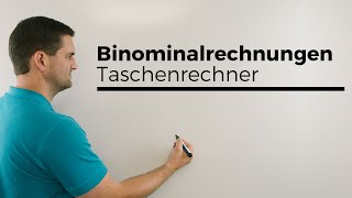 Binomialrechnungen mit Taschenrechner Casiofx Binomialverteilung  Mathe by Daniel Jung [upl. by Ajnos706]