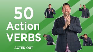 50 common ACTION VERBS acted out in 5 minutes [upl. by Alpheus]