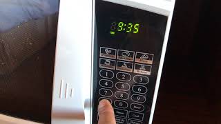 SET CORRECT TIME ON MICROWAVE  HOW TO [upl. by Meris]