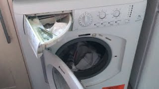 Hotpoint Aquarius WDL754 Washer Dryer Program 8 Ready to Wear [upl. by Benetta]