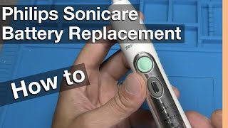 Battery Replacement on Electric Toothbrush Philips Sonicare How to in 4K [upl. by Atiugal]