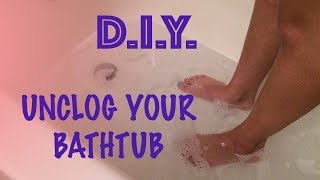 How to Unclog a Bathtub Drain EcoFriendly [upl. by Kaltman]