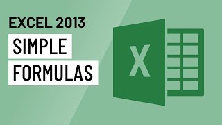 Excel 2013 Simple Formulas [upl. by Corrianne813]