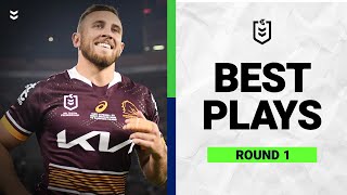 NRL 2022  Best Plays  Round 1 [upl. by Trescott]