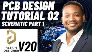 PCB Design Tutorial 02 for Beginners Altium v20  Schematic [upl. by Ilwain749]