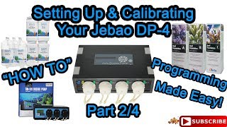 Jebao DP4 Doser Setting up amp Calibrating Video 2 of 4 [upl. by Matazzoni100]