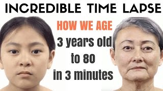 How we age incredible time lapse video [upl. by Ahsirak568]