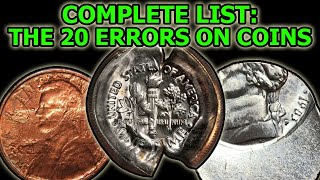 The 20 Types Of Errors On Coins – Complete Overview of Physical Error Coinage [upl. by Sirrep]