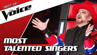 TOP 10  MOST TALENTED SINGERS in The Voice [upl. by Ahcila753]