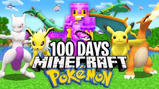 I Survived 100 Days in Minecraft PIXELMON [upl. by Mahla]