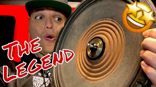 THE LEGEND Part 1 of 2 Cerwin Vega Stroker subwoofer recone rebuild [upl. by Arekahs933]