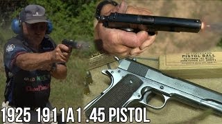 1911A1 45 Pistol from 1925 in SlowMo [upl. by Kass]