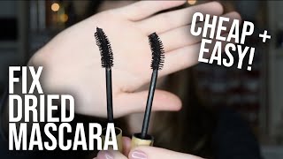 FIX DRIED MASCARA TUTORIAL  Life Hack for Fixing Dry Mascara Easily  Mascara Tips  Tricks [upl. by Aeneas]