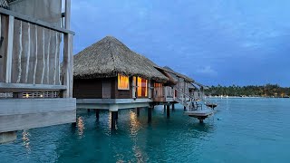 Overwater Bungalow in Bora Bora Tour  INTERCONTINENTAL THALASSO Mt Otemanu Diamond Villa [upl. by Modeerf539]