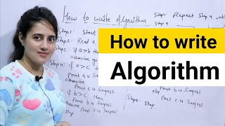 Lec 5 How to write an Algorithm  DAA [upl. by Ariaz]